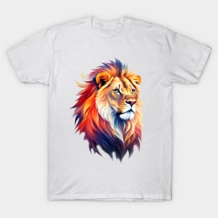 Yet Another Lion - Watercolor - AI Art T-Shirt